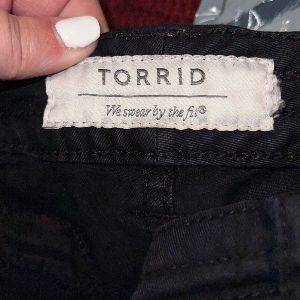 Black torrid shorts size 24